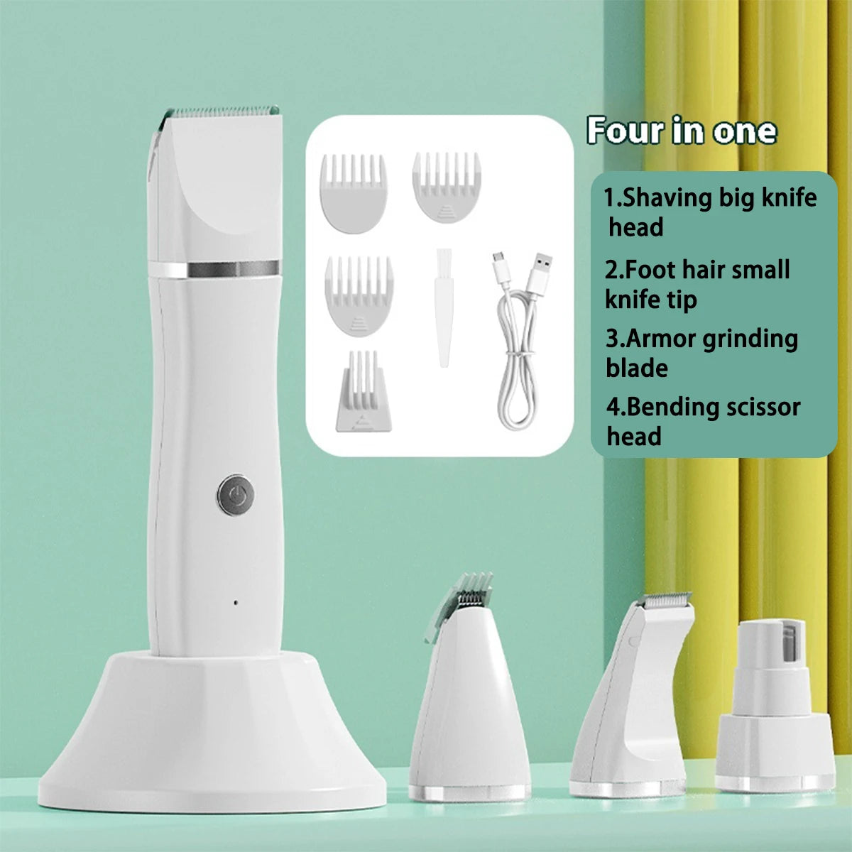 Dog Clipper Pet/Cat/Rabbit Hair Clippers Grooming Haircut Professional Trimmer Shaver Set Pets Cordless Rechargeable Promotions