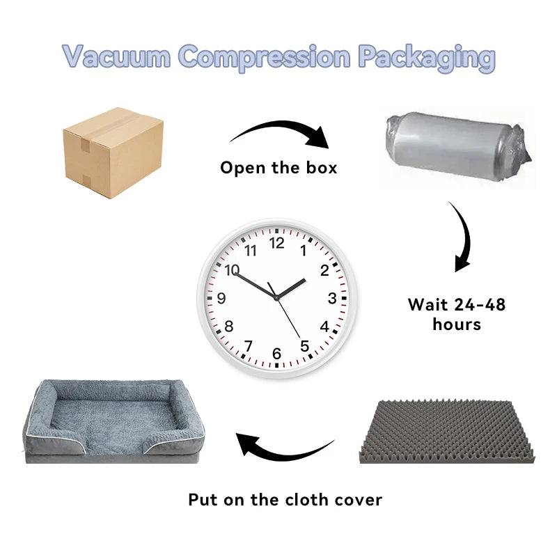 1 removable and clean dog sofa bed, anti-slip bottom, egg convex foam sponge, suitable for small and medium-sized dogs and cats