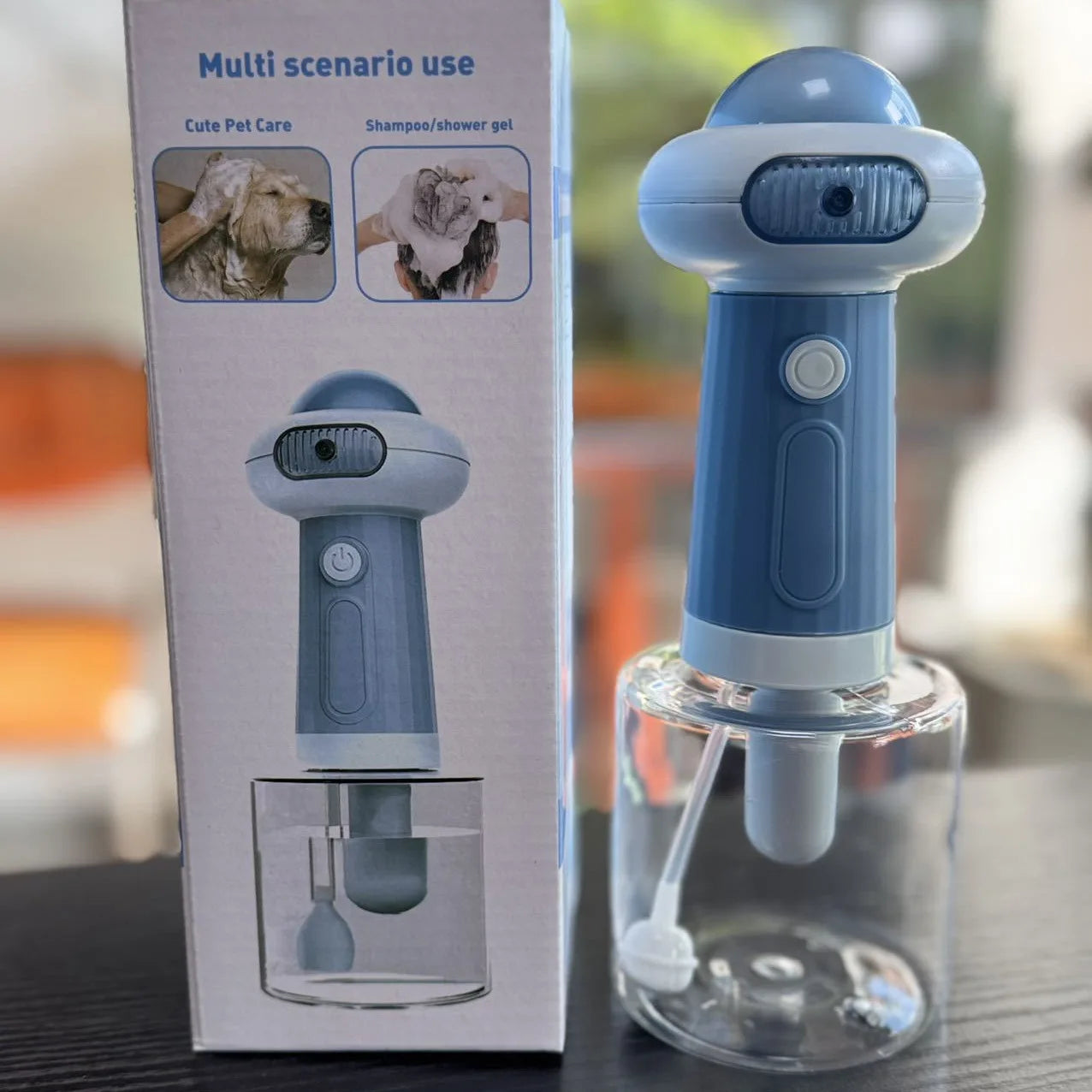 Pet Bath Shampoo Foam Machine Dog Cat Bath Supplies Electric Soap  Dispenser Sprayer