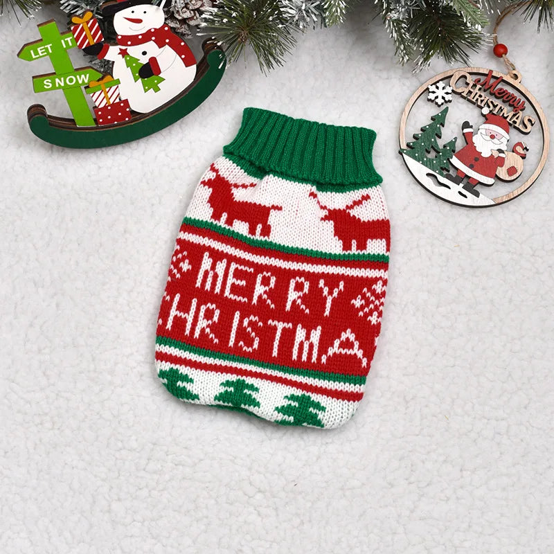 Pet Clothes Dog Sweater Cat Costume For Small Dogs Christmas Deer Clothing Cat Sweater Dogs Coat Halloween Warm Pet Knitte Coat