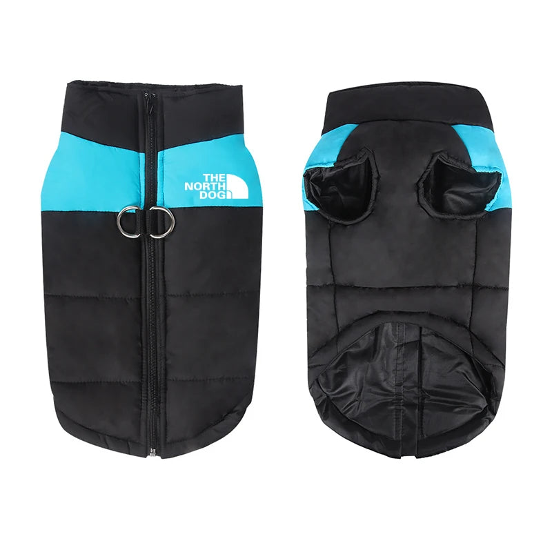 8 Size S-5XL Winter Dog Clothes For Pet Waterproof Warm Large Dog Vest Cat Puppy Ski Coats Jackets Green/Red/Blue/Pink