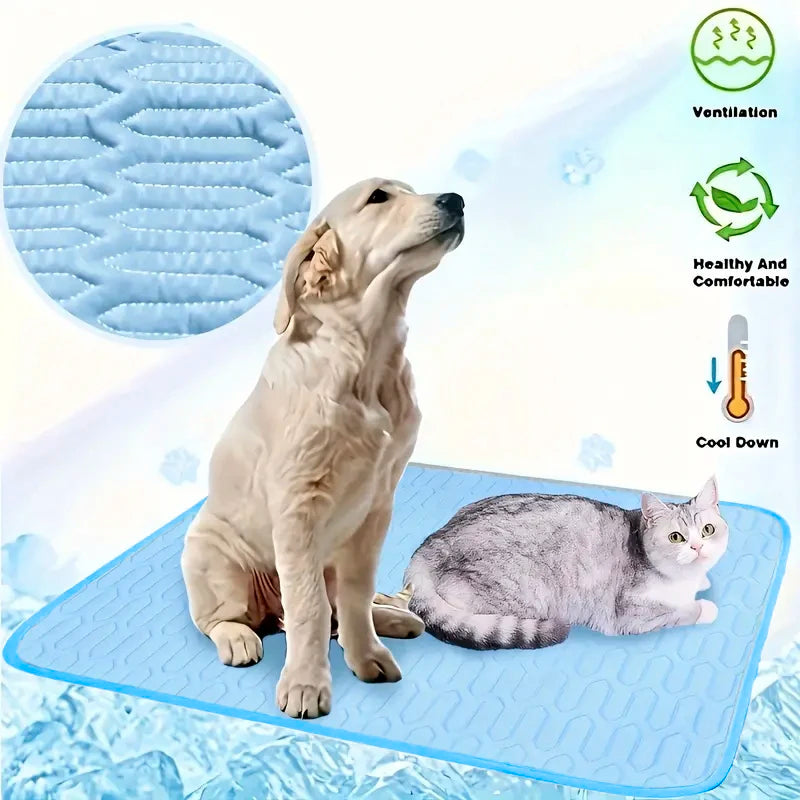 Dog Cooling Floor Mat Summer Pet Cold Bed Extra Large For Big Dogs Pet Accessories Cat Durable Blanket Sofa Cat Ice Pad Blankets