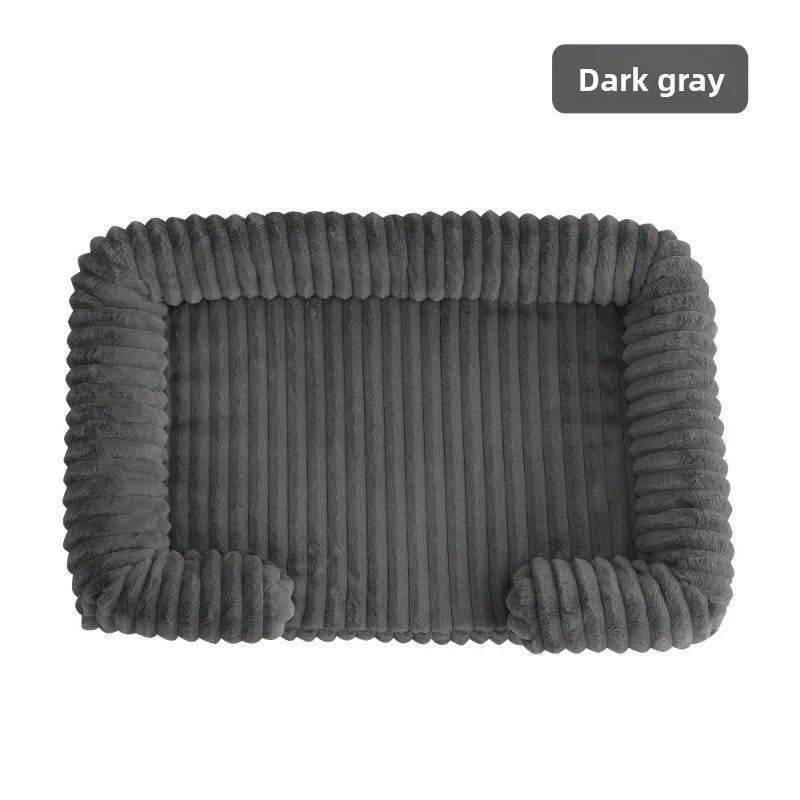 S M L XL XXL Calming Dog Bed Orthopedic Memory Foam Sofa Couch Waterproof Removable Cover Plush Mat for Small Medium Large Dogs