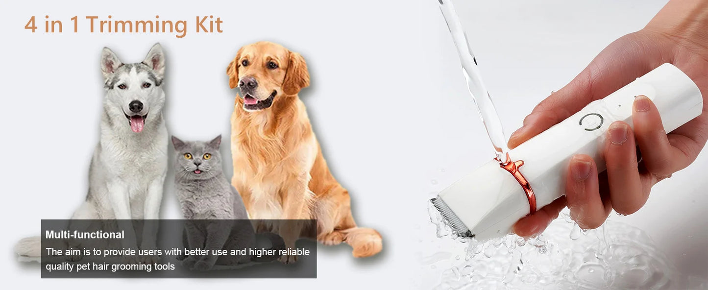 Professional Dog Hair Clipper Pet Trimmer Cat Shaver Animal Foot Hair Cutting Machine Grooming Kit for Sheeps Rabbits