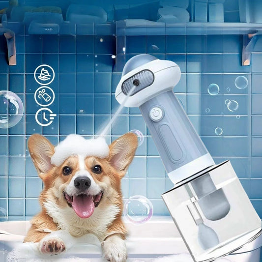 Pet Bath Shampoo Foam Machine Dog Cat Bath Supplies Electric Soap  Dispenser Sprayer