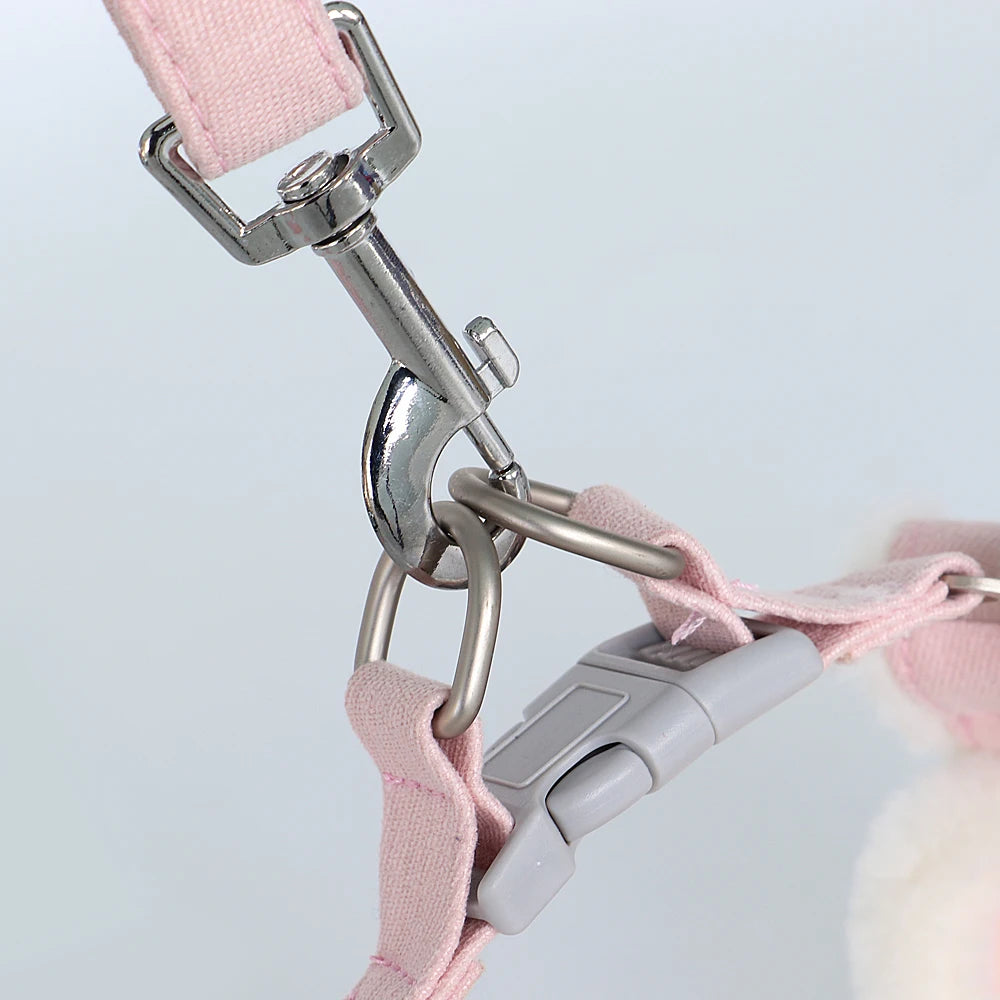 Winter Warm Dog Harness Leash Set Soft Fur Padded Dogs Vest Harness With Lead Leash Adjustable for Small Medium large Dogs Cats