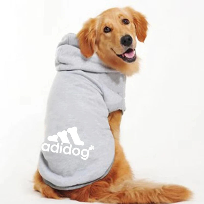Pet Hoodies Adidog Clothes For Small Dogs Puppy Jacket Sweatshirt Coat Labrador Costume Autumn Winter Keep Warm Pets Clothing