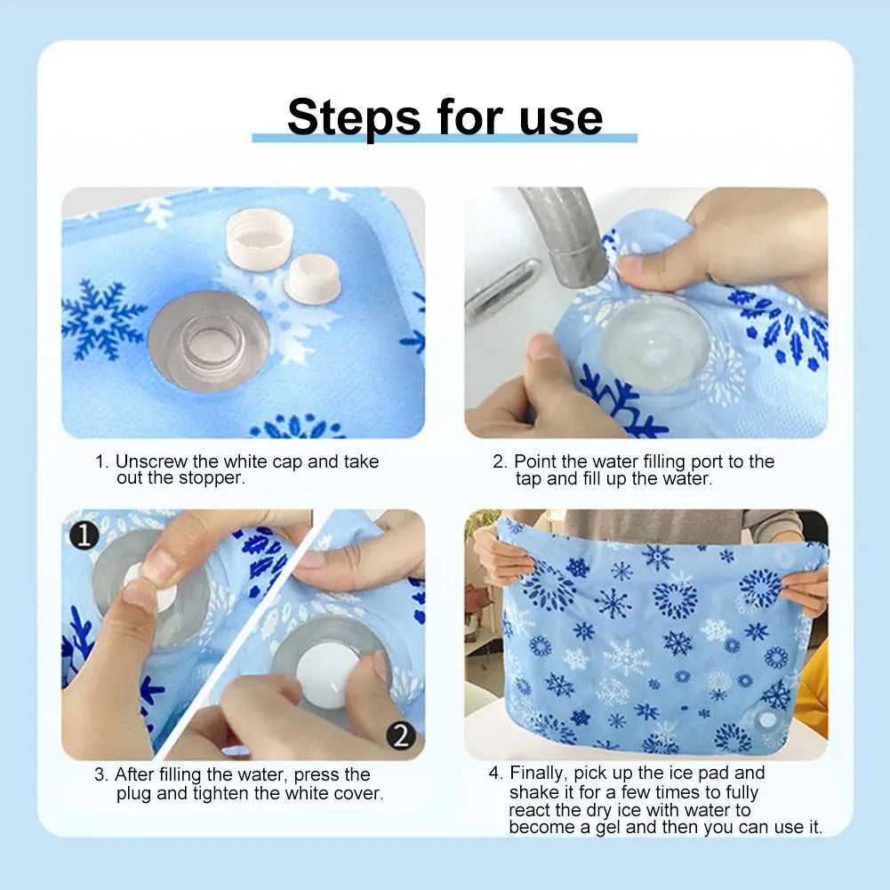 Summer Dog Cooling Mat Washable Pet Cooling Mat Water Injection Cooling Dog Bed Keep Your Pet Cool for Dogs and Cats