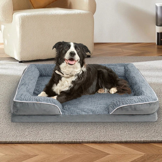 1 removable and clean dog sofa bed, anti-slip bottom, egg convex foam sponge, suitable for small and medium-sized dogs and cats