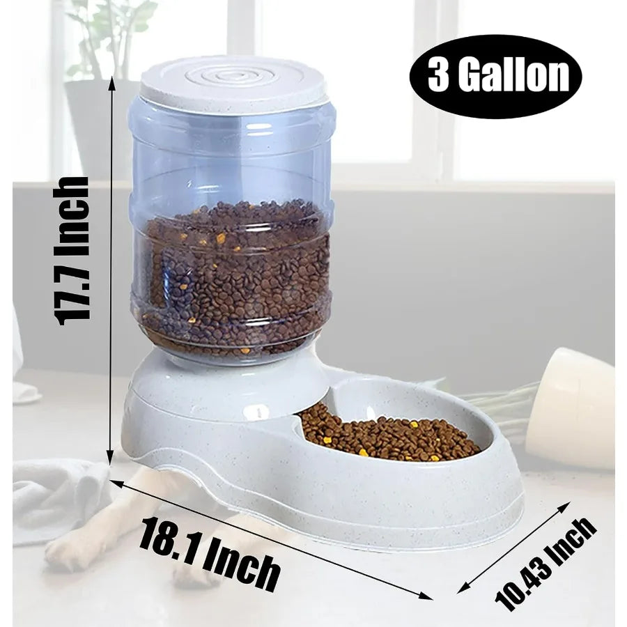 Automatic Dog Feeder for Large Dogs with Gravity Dispensing System MultiPet Food Dispenser for Cats and Dogs Portable Pet Feede