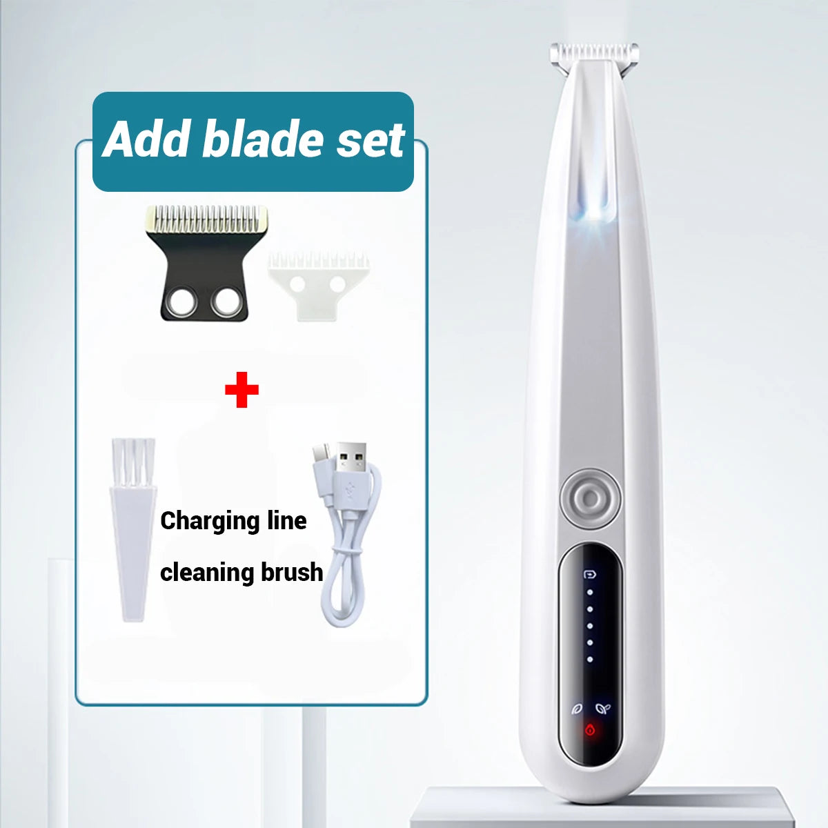 New type of dog paw trimmer with travel lock function fully waterproof pet hair trimmer with LED display screen cat hair trimmer